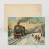 Carte de Noël vintage (Devant / Derrière)