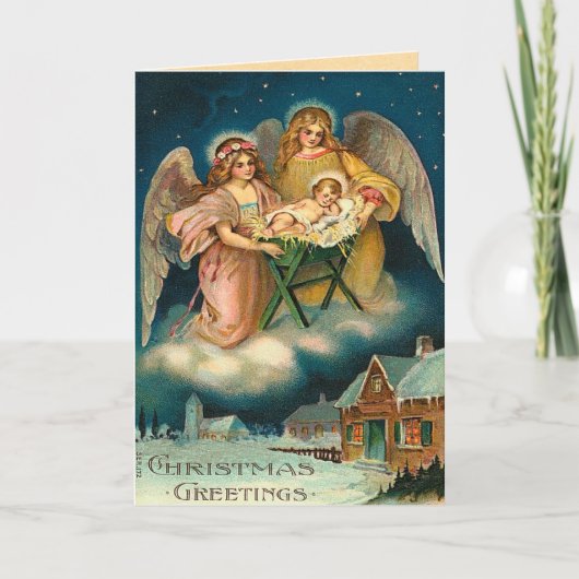 Carte de Noël Vintage (Devant)