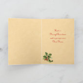 Carte de Noël vintage (Intérieur)