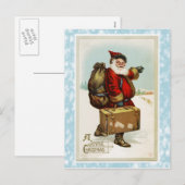 Carte de Noël vintage (Devant / Derrière)