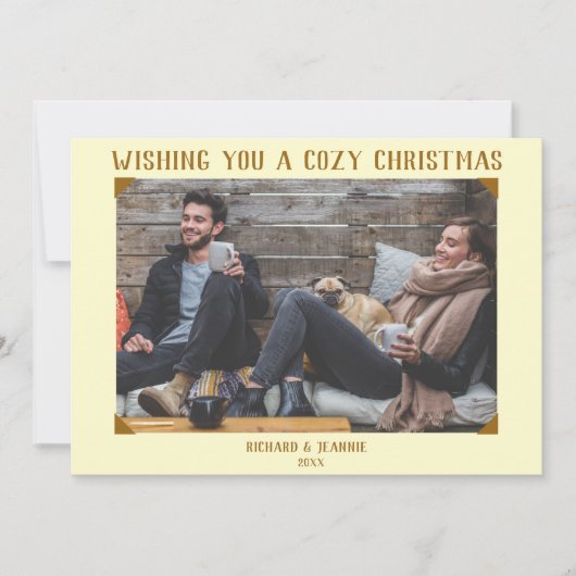 Carte de Noël Vintage à l'ancienne (Devant)