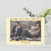 Carte de Noël Vintage à l'ancienne (Debout devant)