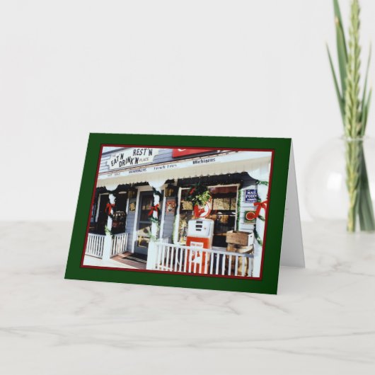 Carte de Noël 'Vintage Americana' - Ancien (Devant)