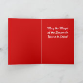 Carte de Noël Vintage Authénique avec enfants (Intérieur)