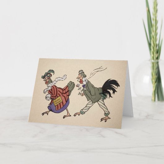 Carte de Noël vintage aux oiseaux victoriens (Devant)