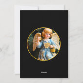 Carte de Noël vintage avec ange (Dos)