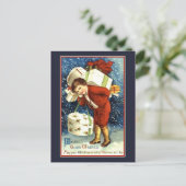 Carte de Noël Vintage Bonne Voix (Debout devant)