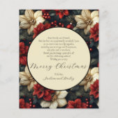 Carte de Noël Vintage Budget (Dos)