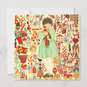 Carte de Noël Vintage   Cadeaux de Noël