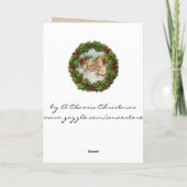 Carte de Noël Vintage - Carte très douce (Dos)