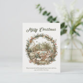 Carte de Noël vintage chrétienne (Debout devant)