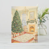 Carte de Noël Vintage Christmas Tree (Debout devant)