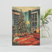 Carte de Noël Vintage Christmas Tree (Debout devant)