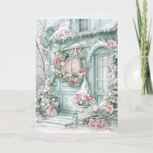 Carte de Noël Vintage Cosy (Devant)