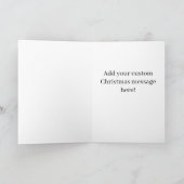Carte de Noël vintage d'ange avec message personna (Intérieur)