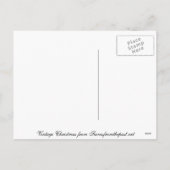 Carte de Noël vintage de bicyclette (Dos)