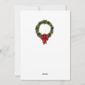 Carte de Noël vintage de chaton (Dos)