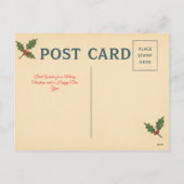 Carte de Noël vintage de New York (Dos)