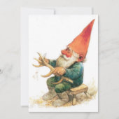 Carte de Noël vintage de Noël gnome (Devant)