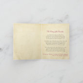 Carte de Noël vintage de paquet de graine (Intérieur)