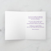 Carte de Noël vintage fille - Personnaliser (Intérieur)