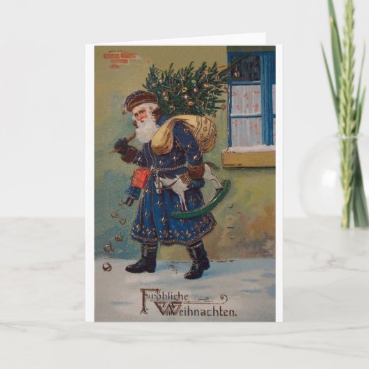 Carte de Noël vintage Fröhliche Weihnachten (Devant)