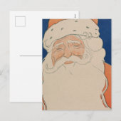 Carte de Noël Vintage | Happy Père Noël (Devant / Derrière)