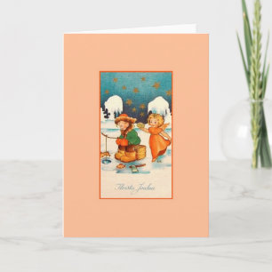 Carte de Noël vintage Iloista Joulua