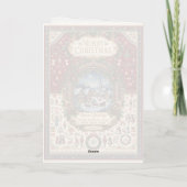 Carte de Noël vintage joyeuse (Dos)