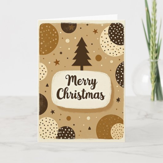 Carte de Noël vintage joyeux Noël (Devant)
