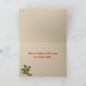 Carte de Noël vintage Kissing Couple (Intérieur)