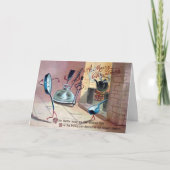 Carte de Noël vintage Miss Kettle (Devant)