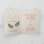 Carte de Noël Vintage MODIFIABLE (Intérieur)