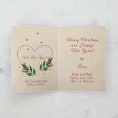Carte de Noël Vintage MODIFIABLE (Intérieur)