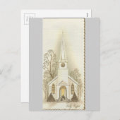 Carte de Noël vintage "Nuit Sainte" (Devant / Derrière)