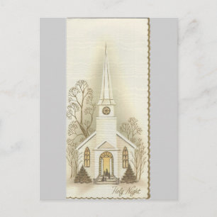 Carte de Noël vintage "Nuit Sainte"