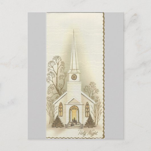 Carte de Noël vintage "Nuit Sainte" (Devant)