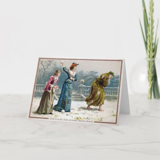 Carte de Noël vintage Odd Mean Ladies (Devant)