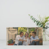 Carte de Noël vintage Parchemin (Debout devant)