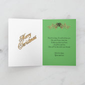 Carte de Noël Vintage Père Noël (Intérieur)