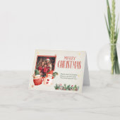 Carte de Noël Vintage personnalisée (Devant)