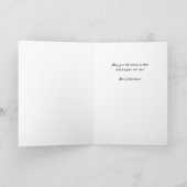Carte de Noël vintage pour bébé (Intérieur)