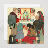 Carte de Noël Vintage | Prières de Noël (Devant / Derrière)