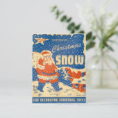 Carte de Noël vintage résistant au feu représentan (Debout devant)