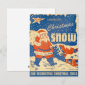 Carte de Noël vintage résistant au feu représentan (Devant / Derrière)