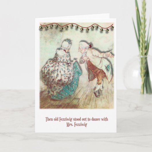 Carte de Noël vintage Scrooge (Devant)