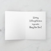 Carte de Noël vintage Snowman (Intérieur)