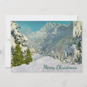 Carte de Noël vintage Suisse