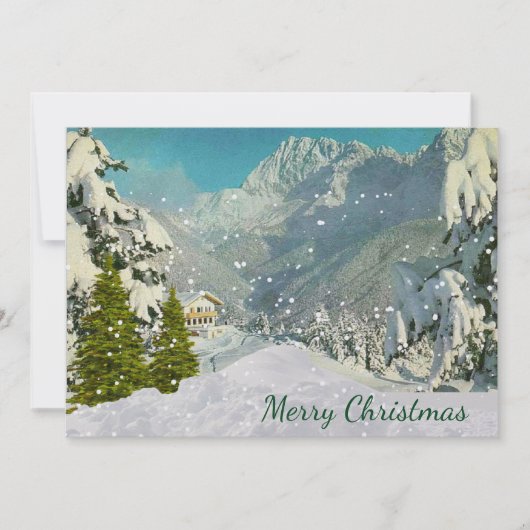 Carte de Noël vintage Suisse (Devant)