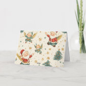 Carte de Noël vintage Teddy Bear (Dos)